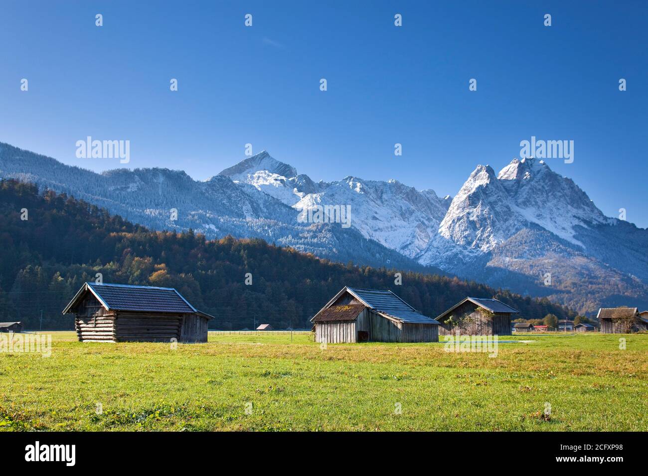 geography / travel, Germany, Bavaria, Upper Bavaria, Alpine Foothills, Werdenfels, Werdenfelser Land (, Additional-Rights-Clearance-Info-Not-Available Stock Photo