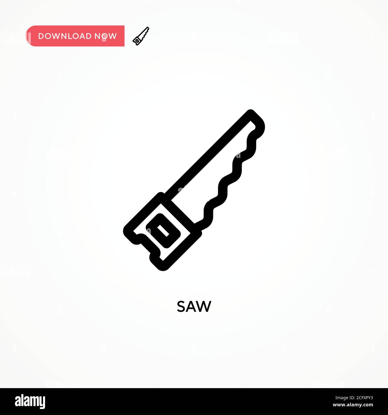 Saw Simple vector icon. Modern, simple flat vector illustration for web ...