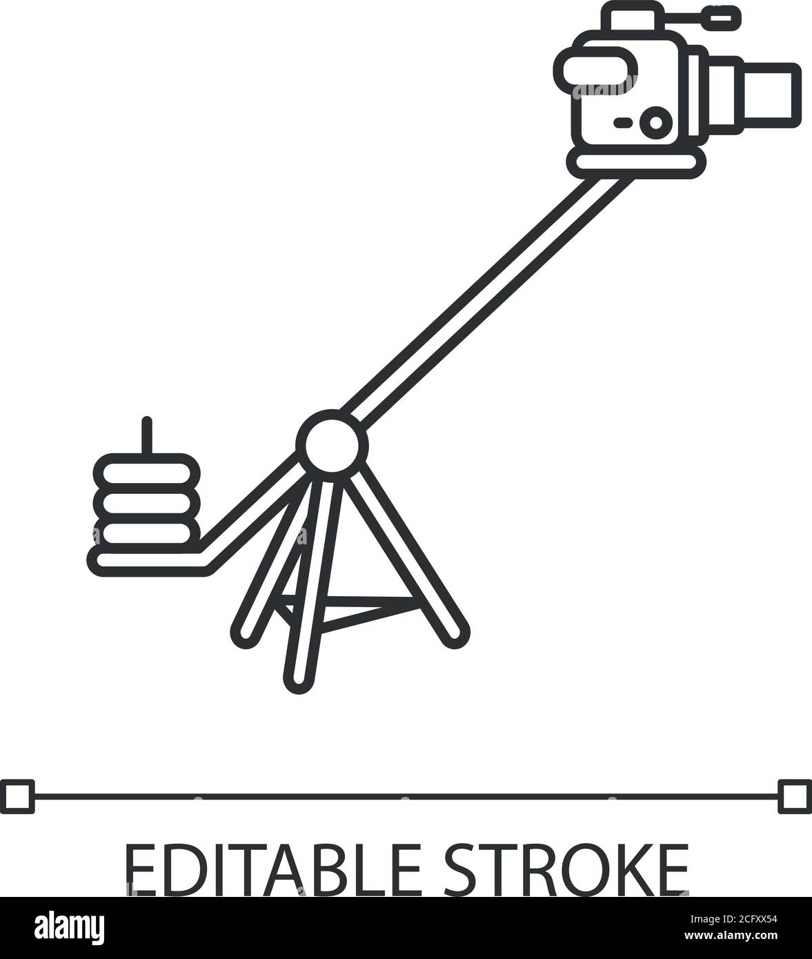 Film crane Black and White Stock Photos & Images Alamy