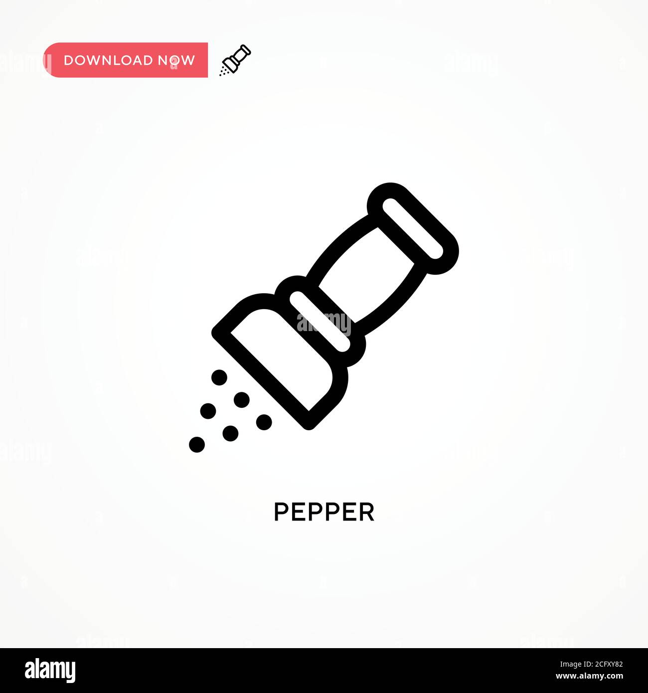 Pepper Simple vector icon. Modern, simple flat vector illustration for ...