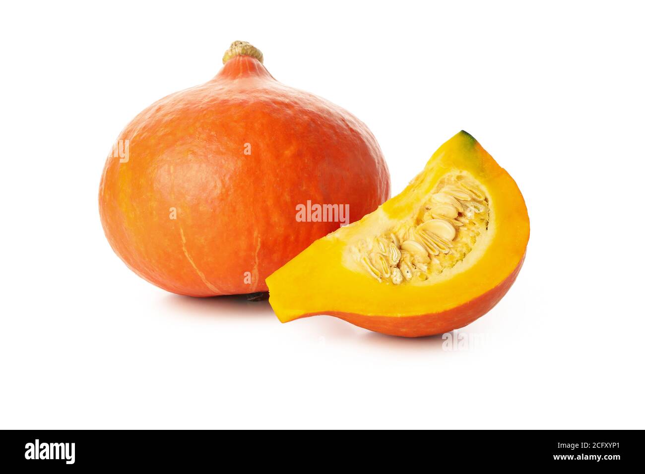 Fresh pumpkin isolated on white background Stock Photo - Alamy