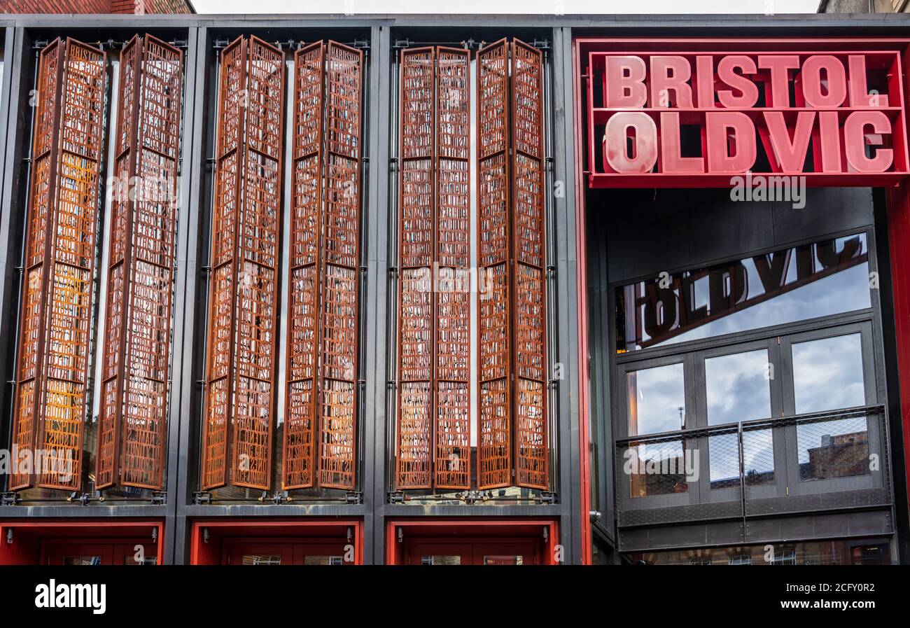 Bristol Old Vic Theatre in the Theatre Royal in King St, Bristol. Oldest continually operating theatre in the UK. Grade I, Built 1764 to 1766. Stock Photo