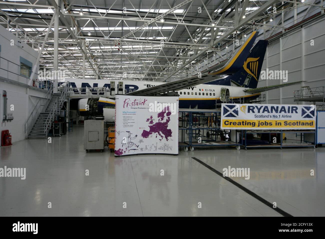 Glasgow Prestwick Airport, Ayrshire, Scotland 16 Feb 2011. Opening of ...