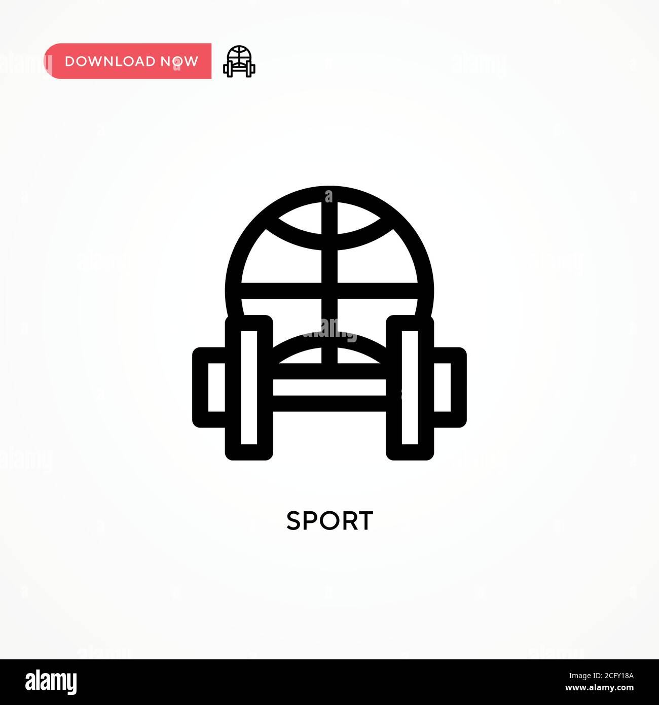 Sport Simple vector icon. Modern, simple flat vector illustration for web site or mobile app Stock Vector