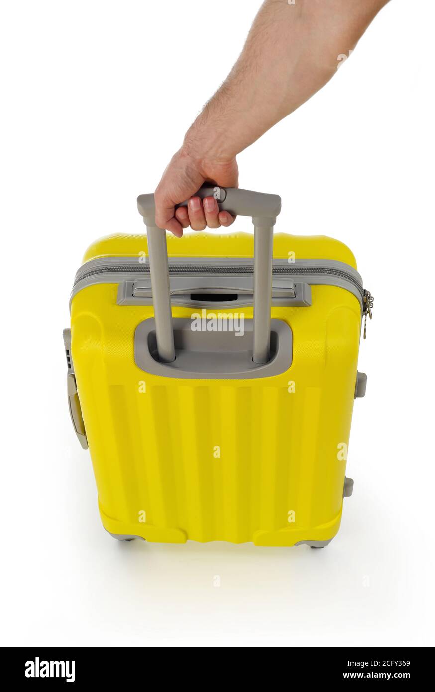 Hand carrying a suitcase Stock Photo Alamy