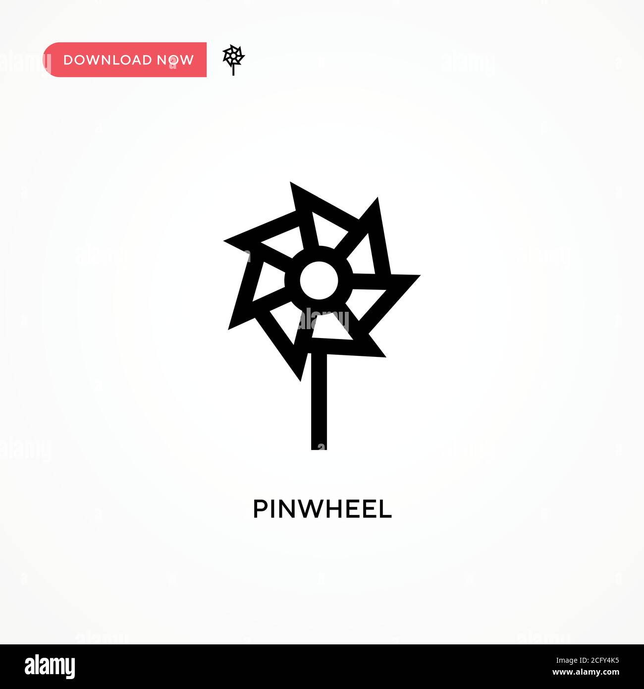 Pinwheel Simple vector icon. Modern, simple flat vector illustration ...