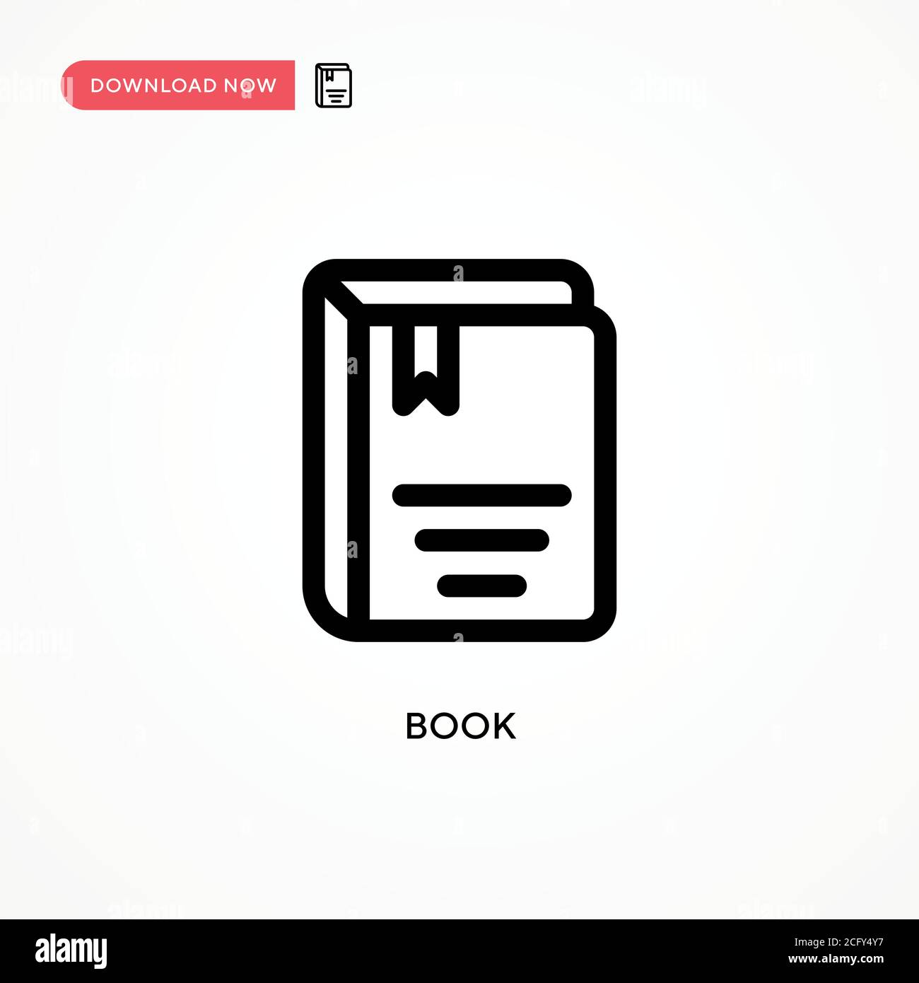 Book Simple vector icon. Modern, simple flat vector illustration for ...