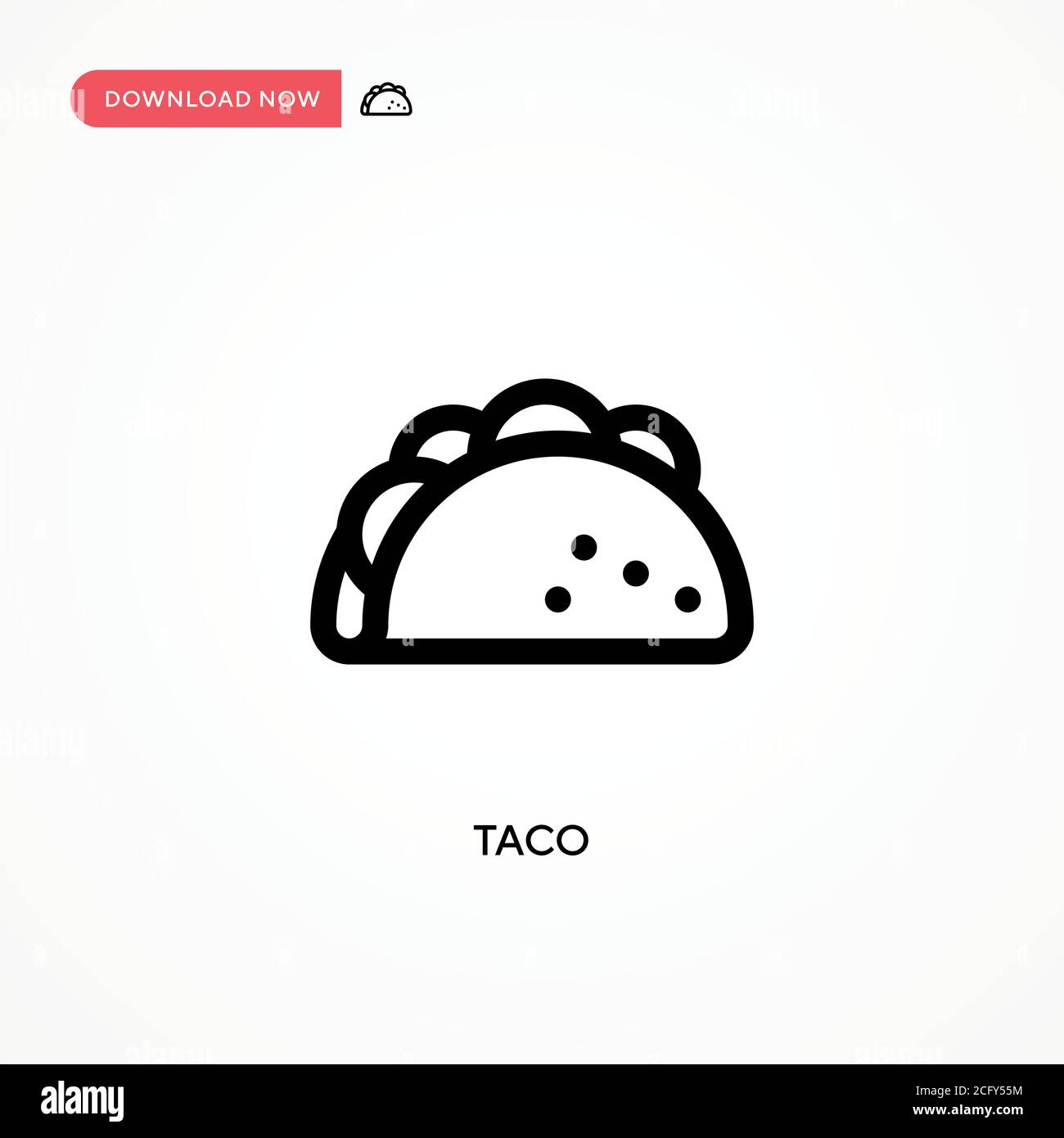 Taco mexico pork Stock Vector Images - Alamy