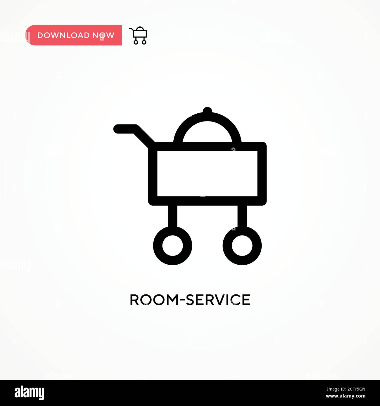 Room-service Simple vector icon. Modern, simple flat vector ...