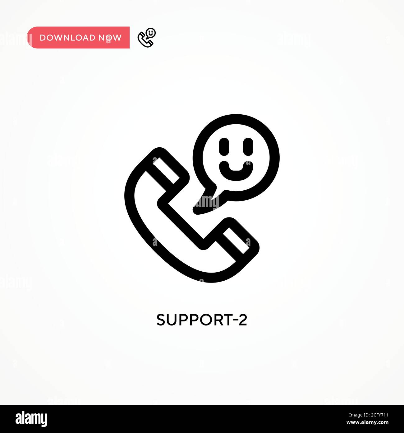 Support-2 Simple vector icon. Modern, simple flat vector illustration ...