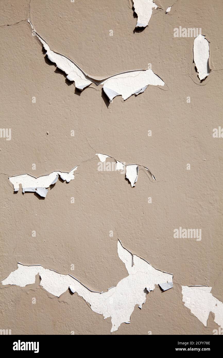 Peeling paint on Wall Stock Photo