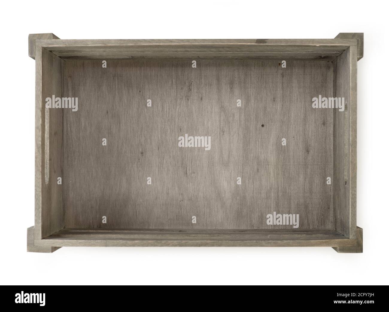 Empty. Create Empty wooden crate isolated on white Stock Photo - Alamy