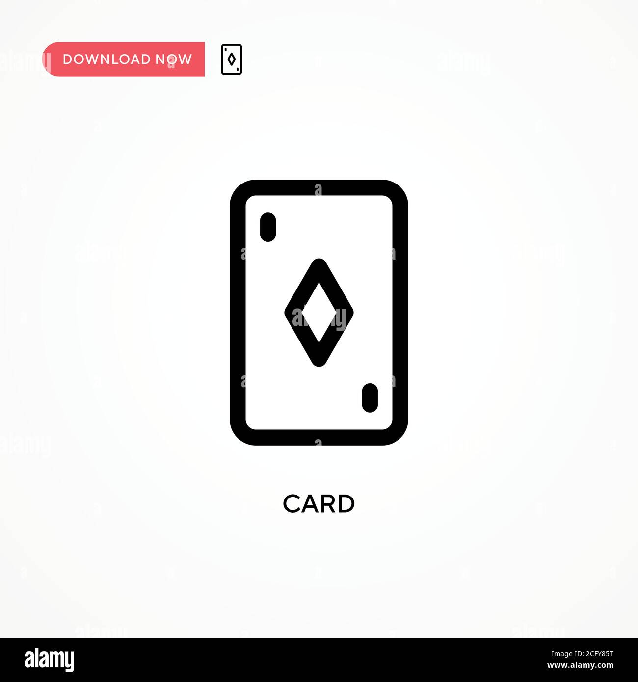 Card Simple vector icon. Modern, simple flat vector illustration for ...