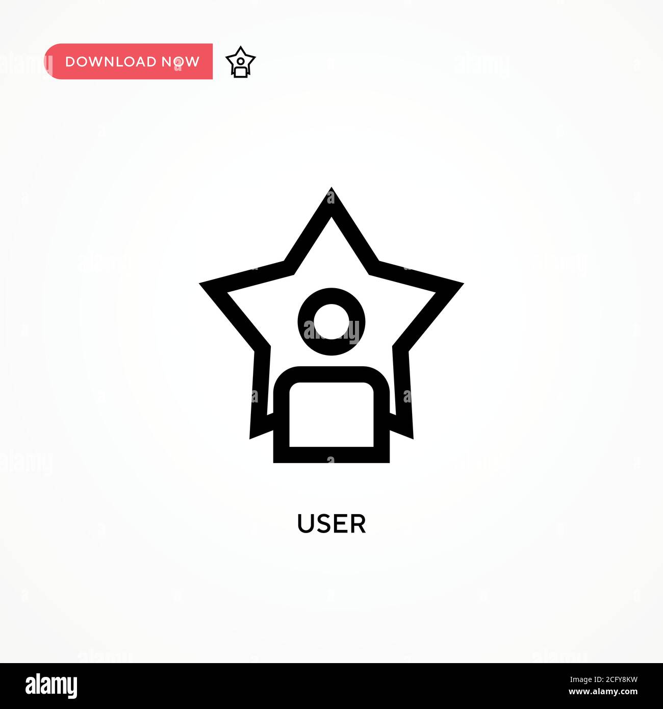 User Simple vector icon. Modern, simple flat vector illustration for ...