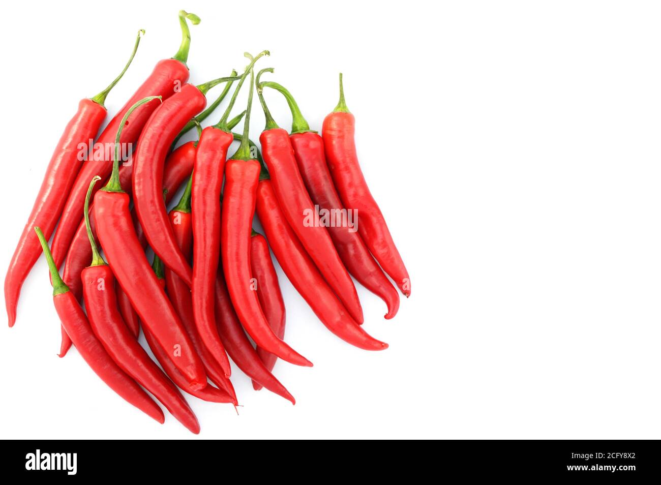 Red hot chilli peppers vegetable ingredient food nutrition benefit on a