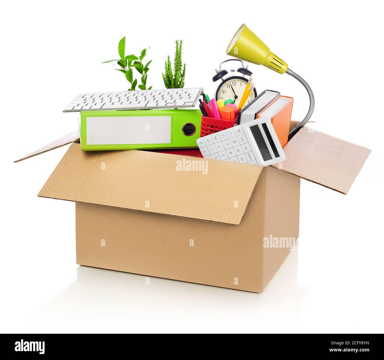 Moving office Stock Photo