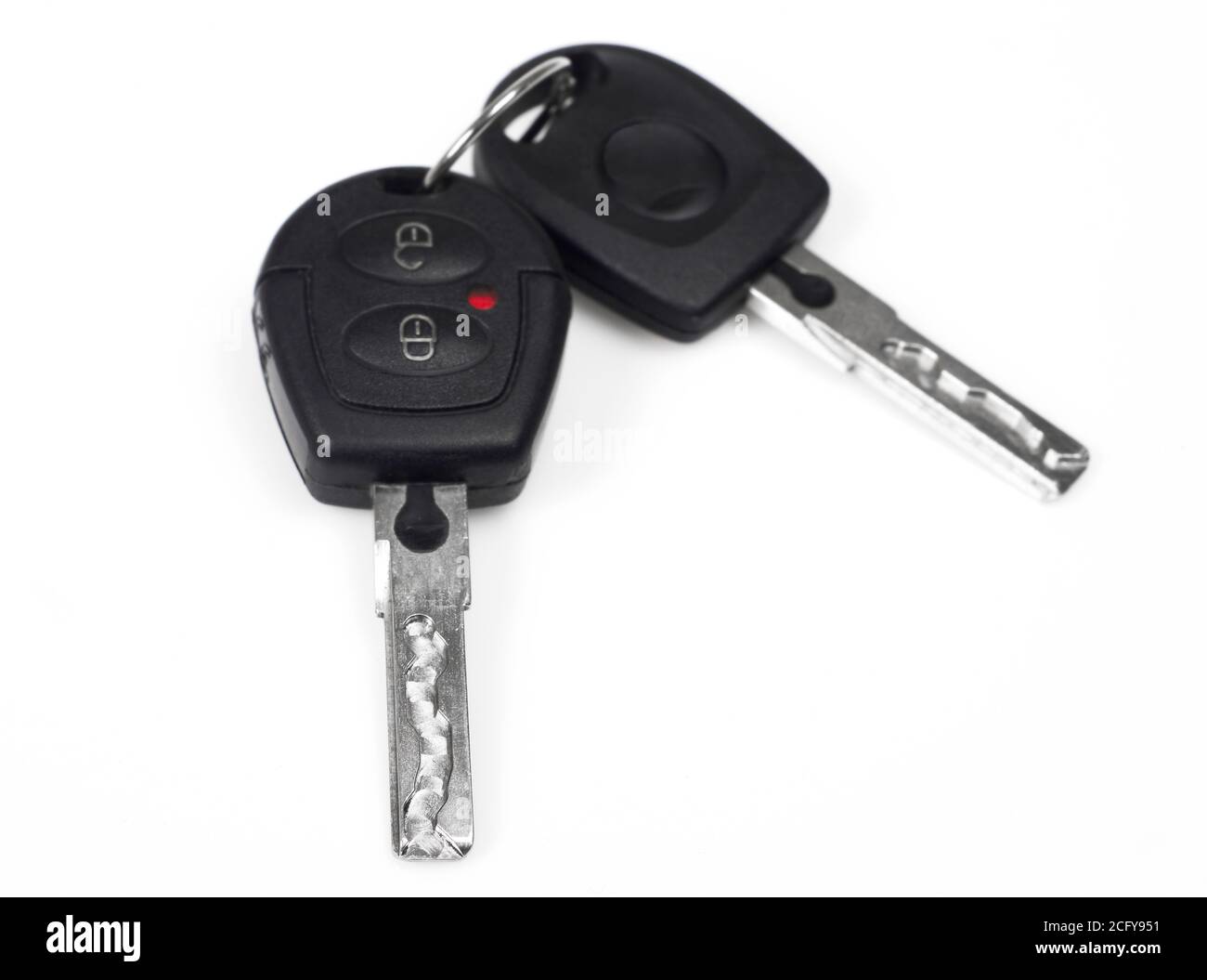 New car keys isolated Stock Photo Alamy