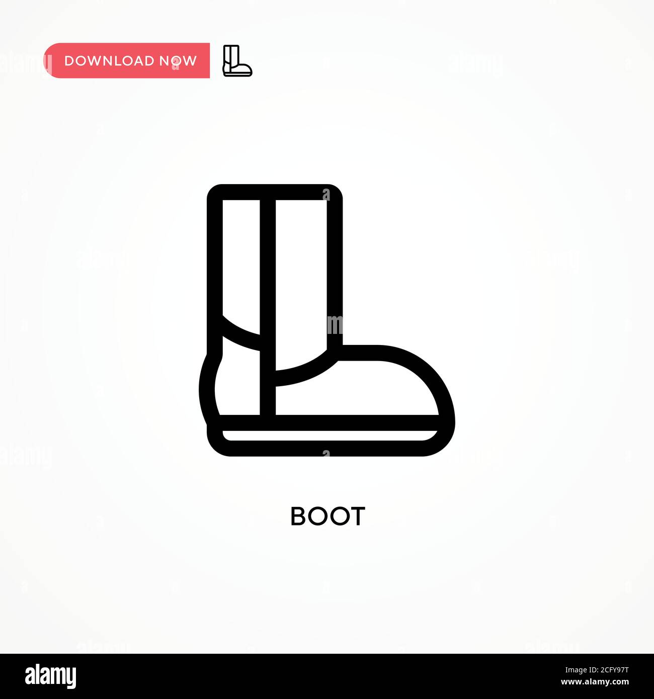 Boot Simple vector icon. Modern, simple flat vector illustration for ...