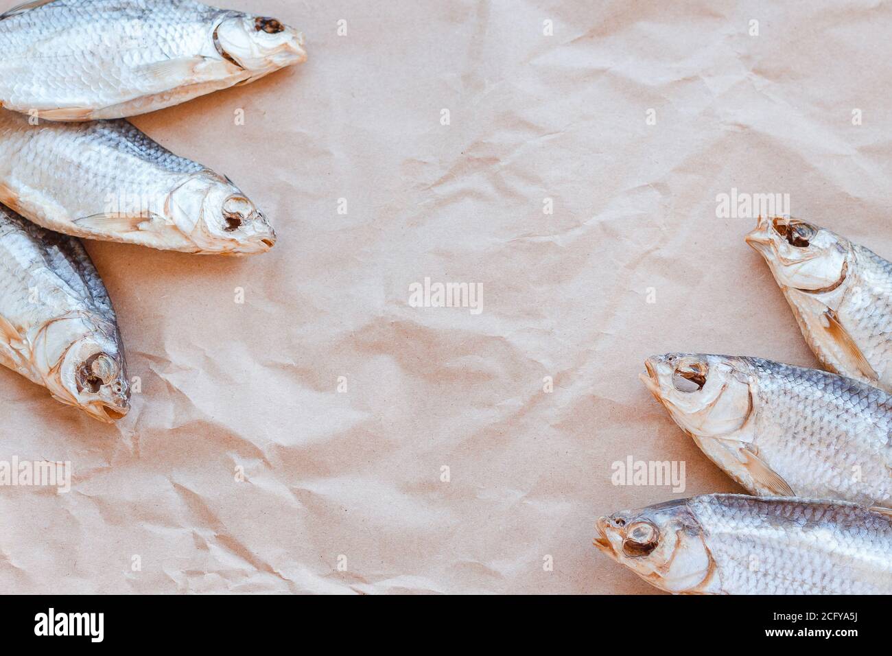 Background Of Fresh Sea Fish Fishing Food Frame Stock Photo