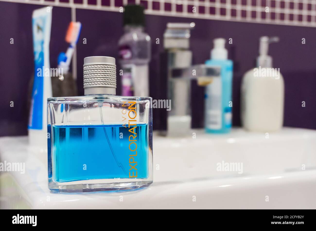 Avon exploration men perfume in hi-res stock photography and images - Alamy