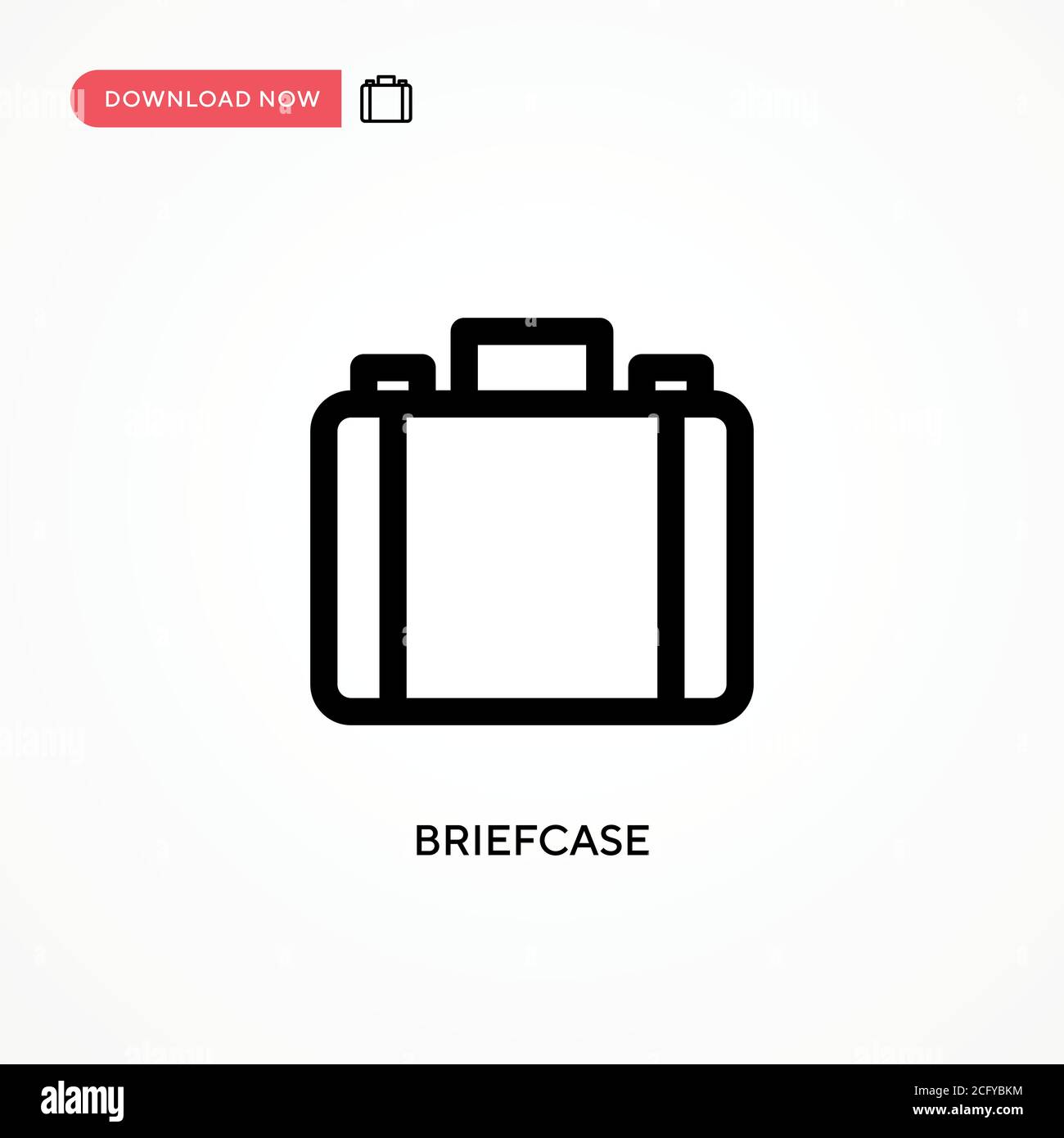Briefcase Simple vector icon. Modern, simple flat vector illustration ...