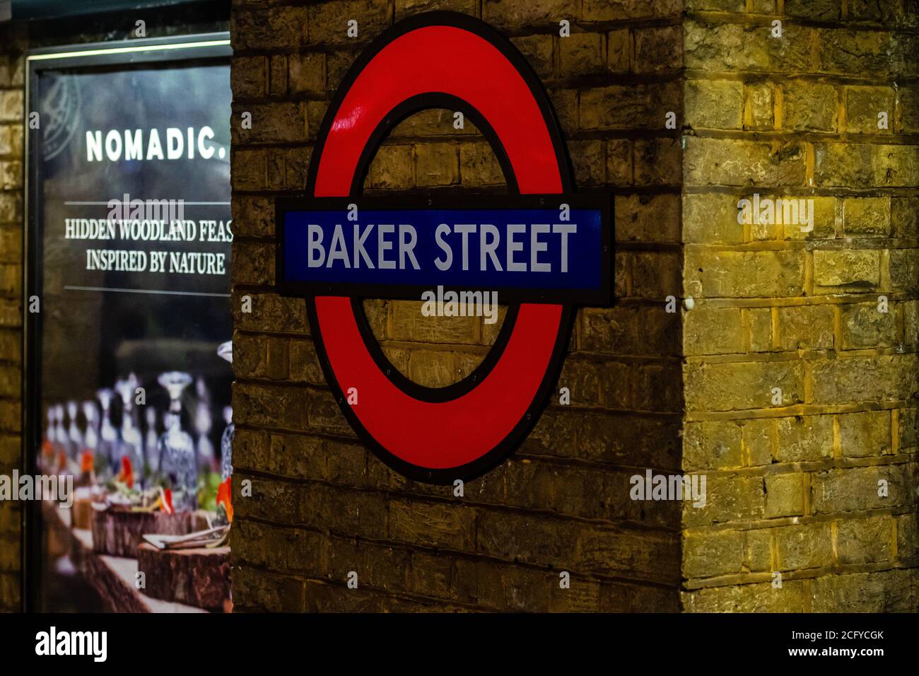 Baker street underground station sign hi-res stock photography and ...