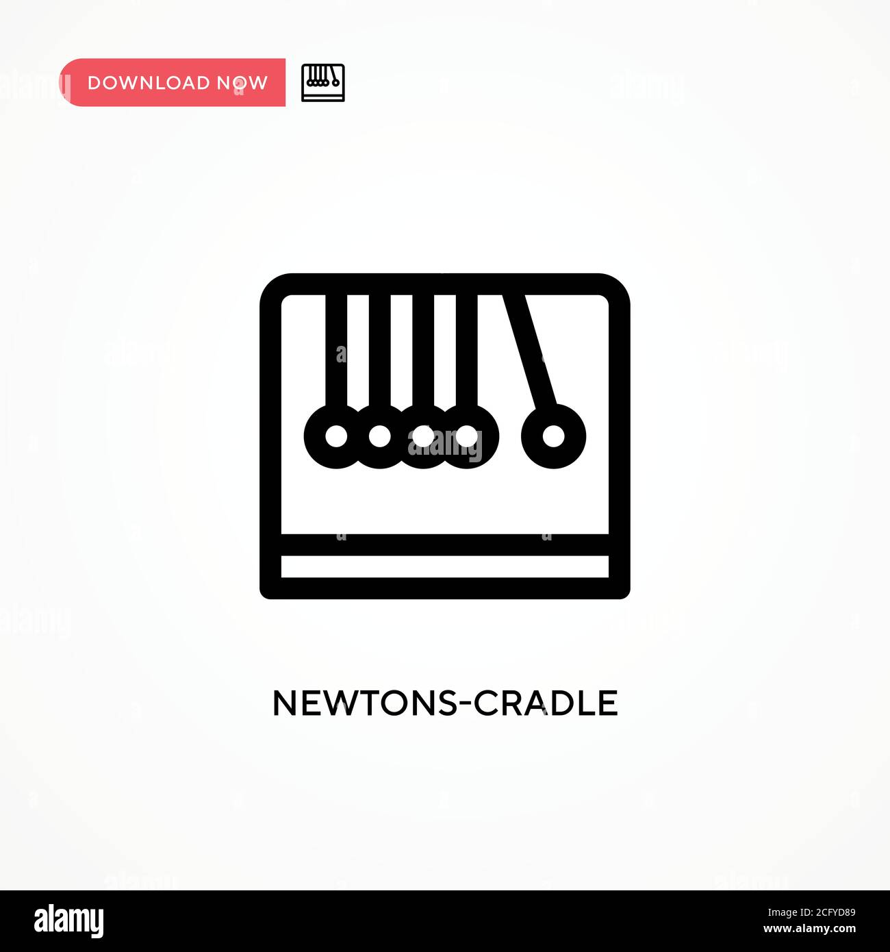 Newtons-cradle Simple vector icon. Modern, simple flat vector illustration for web site or mobile app Stock Vector