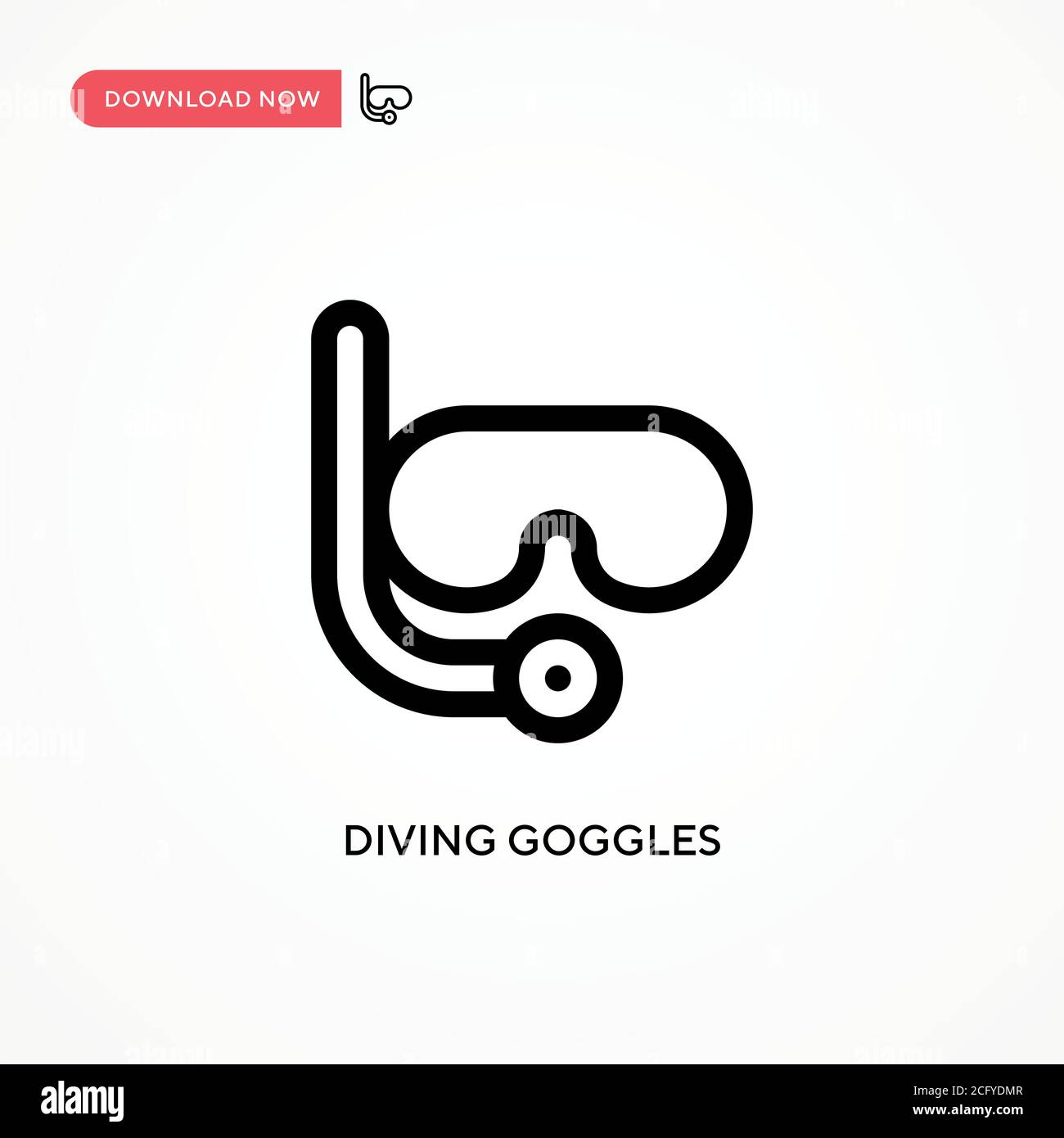 Vector snorkeling accessory Stock Vector Images - Alamy