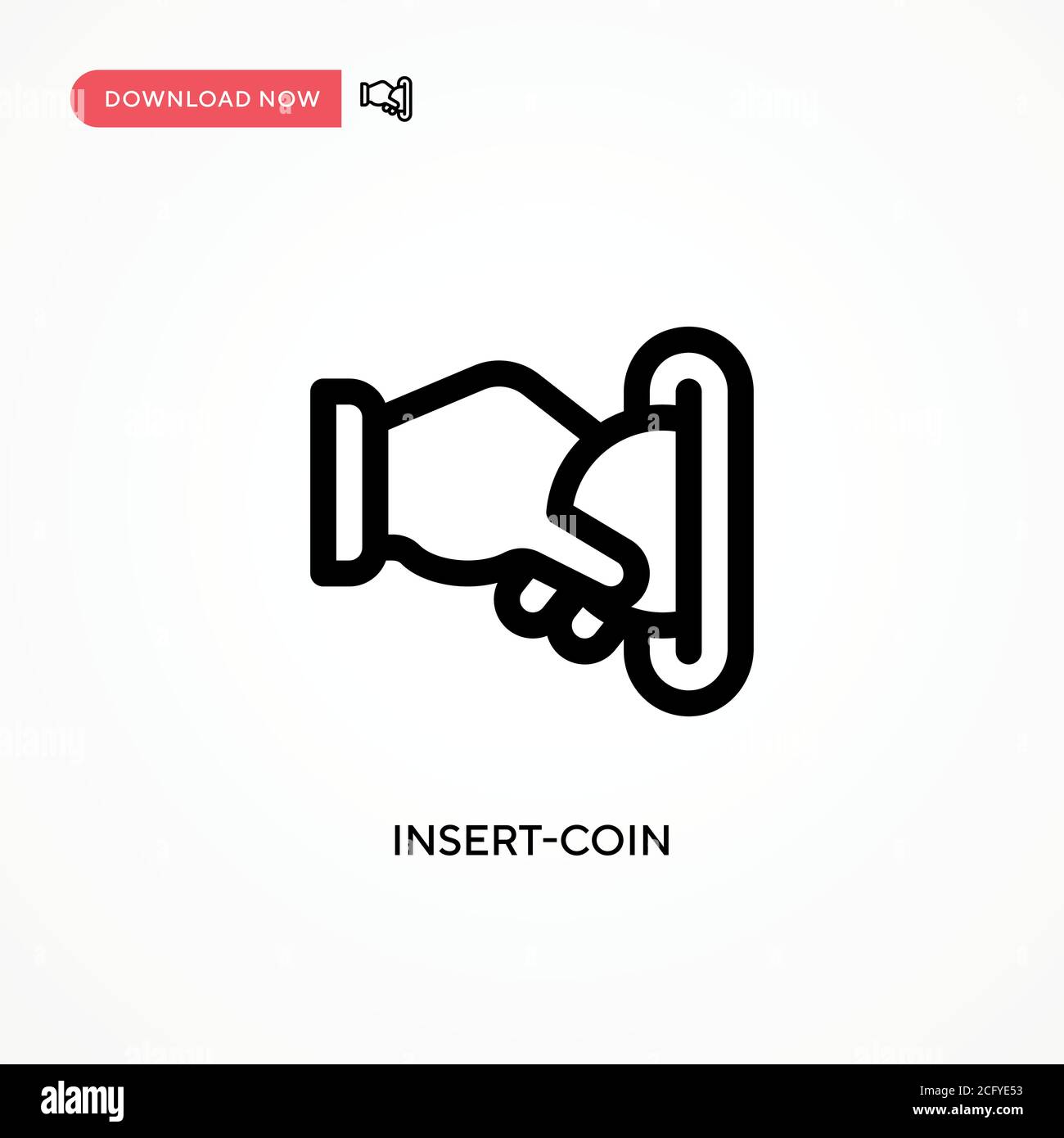 Insert-coin Simple vector icon. Modern, simple flat vector illustration ...