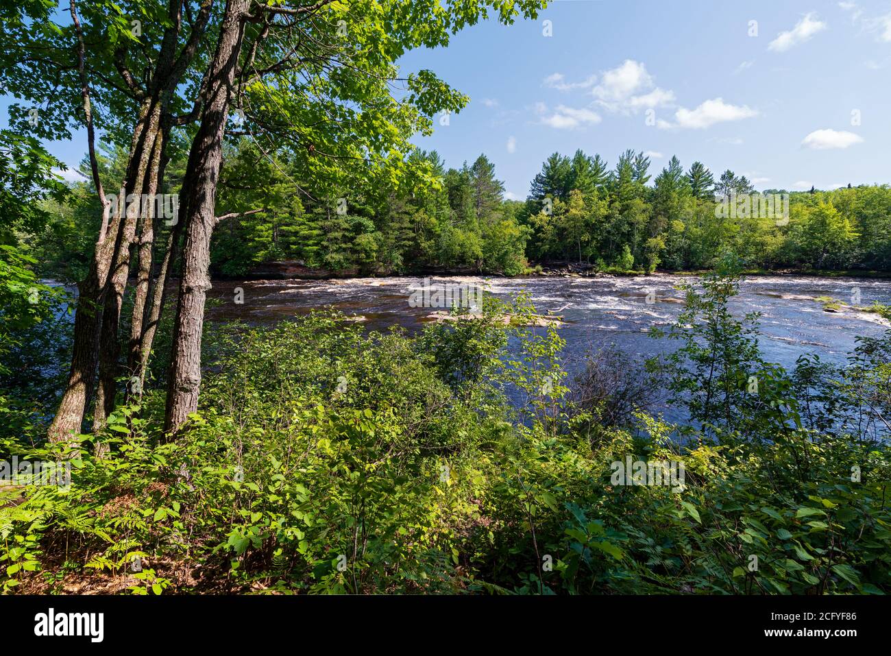 kettle river and forest of banning state park in pine county minnesota