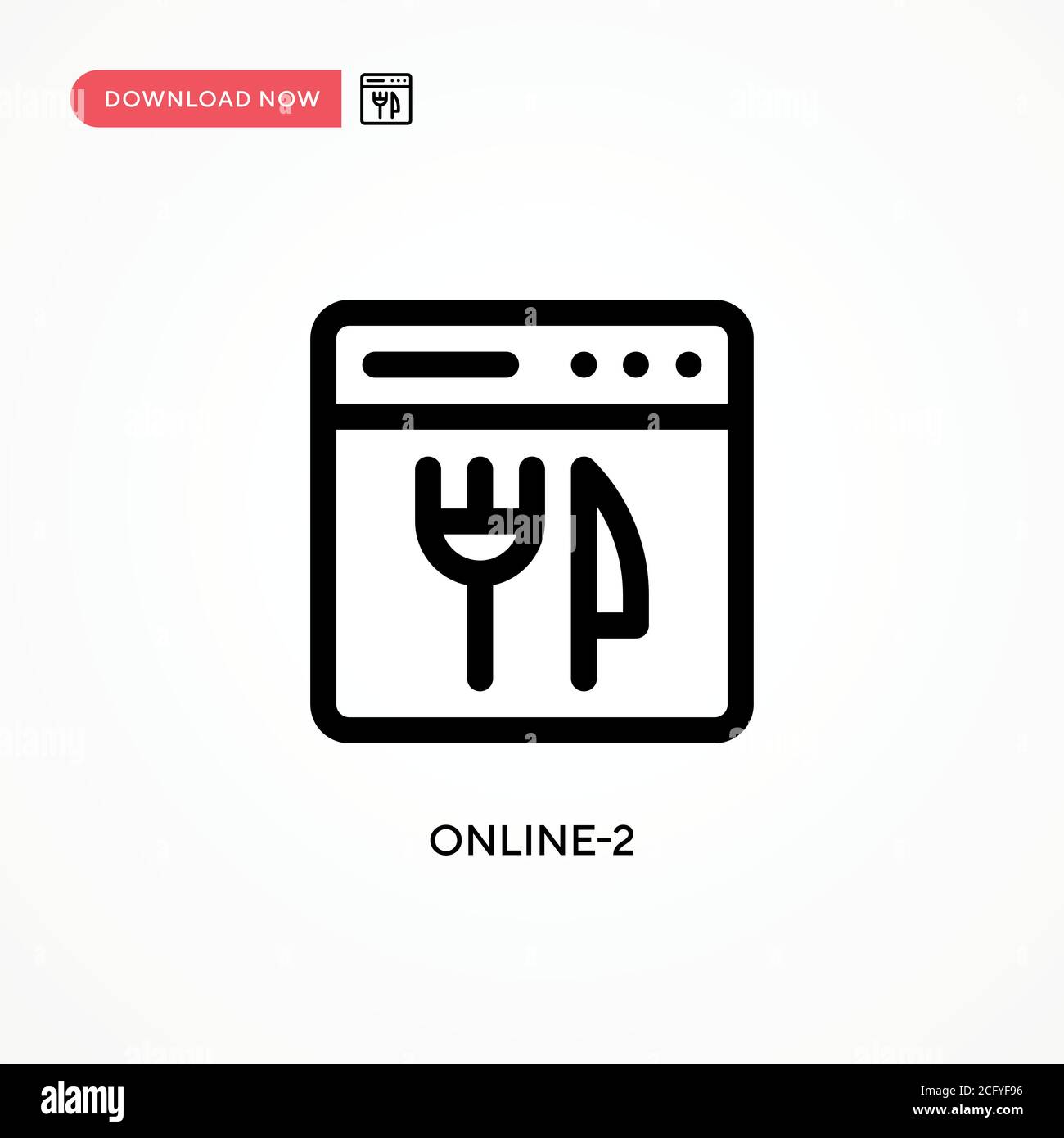 Online-2 Simple vector icon. Modern, simple flat vector illustration for web site or mobile app Stock Vector