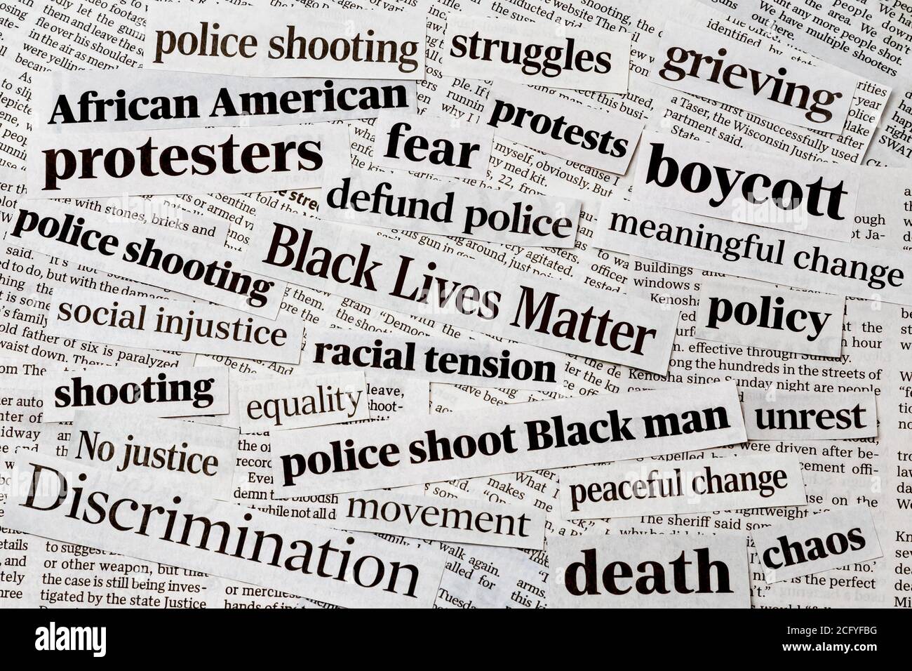Black Lives Matter Protests Newspaper Headlines Concept Of Racism Inequality Social Reform And Justice Stock Photo Alamy Black Lives Matter Protests Newspaper Headlines Concept Of Racism Inequality Social Reform And Justice Stock Photo Alamy