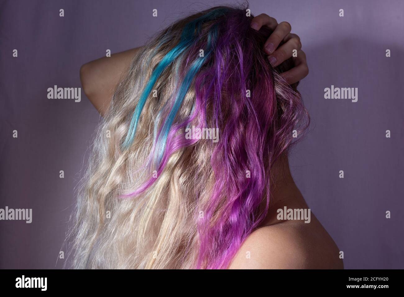 Spectacular Unique Hair Colors Moment Illustration Spectacular Unique Hair Colors Moment Illustration