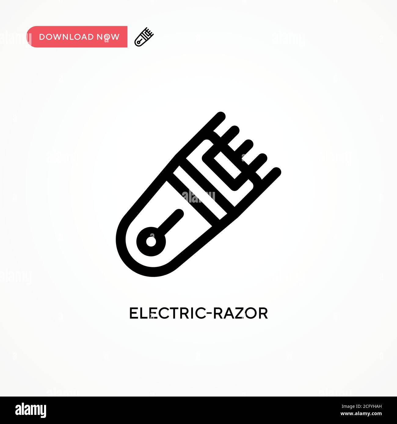 Electric-razor Simple vector icon. Modern, simple flat vector ...