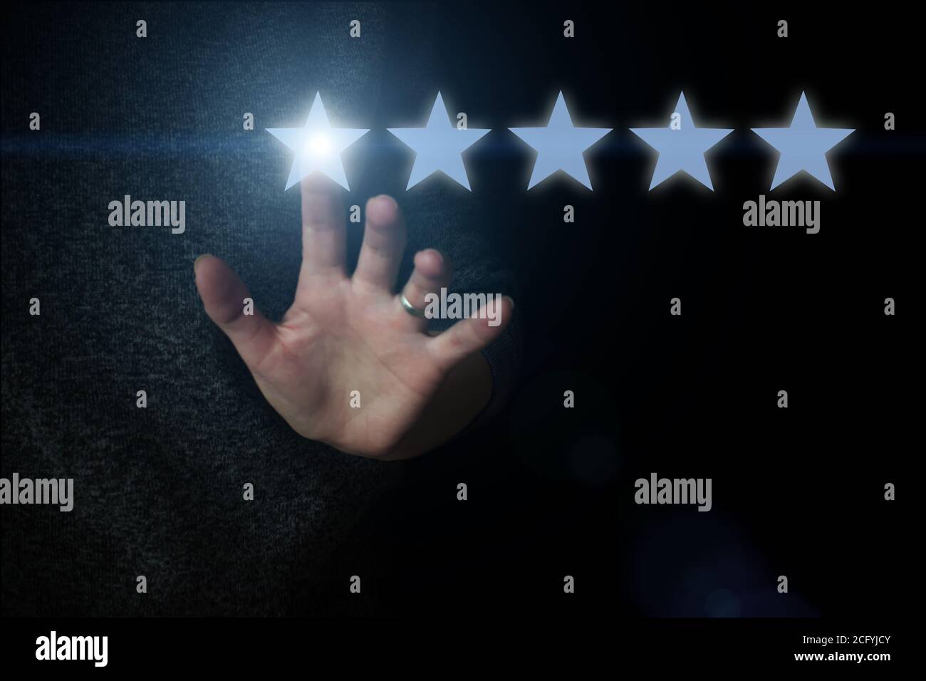 Evaluation star rating hi-res stock photography and images - Alamy