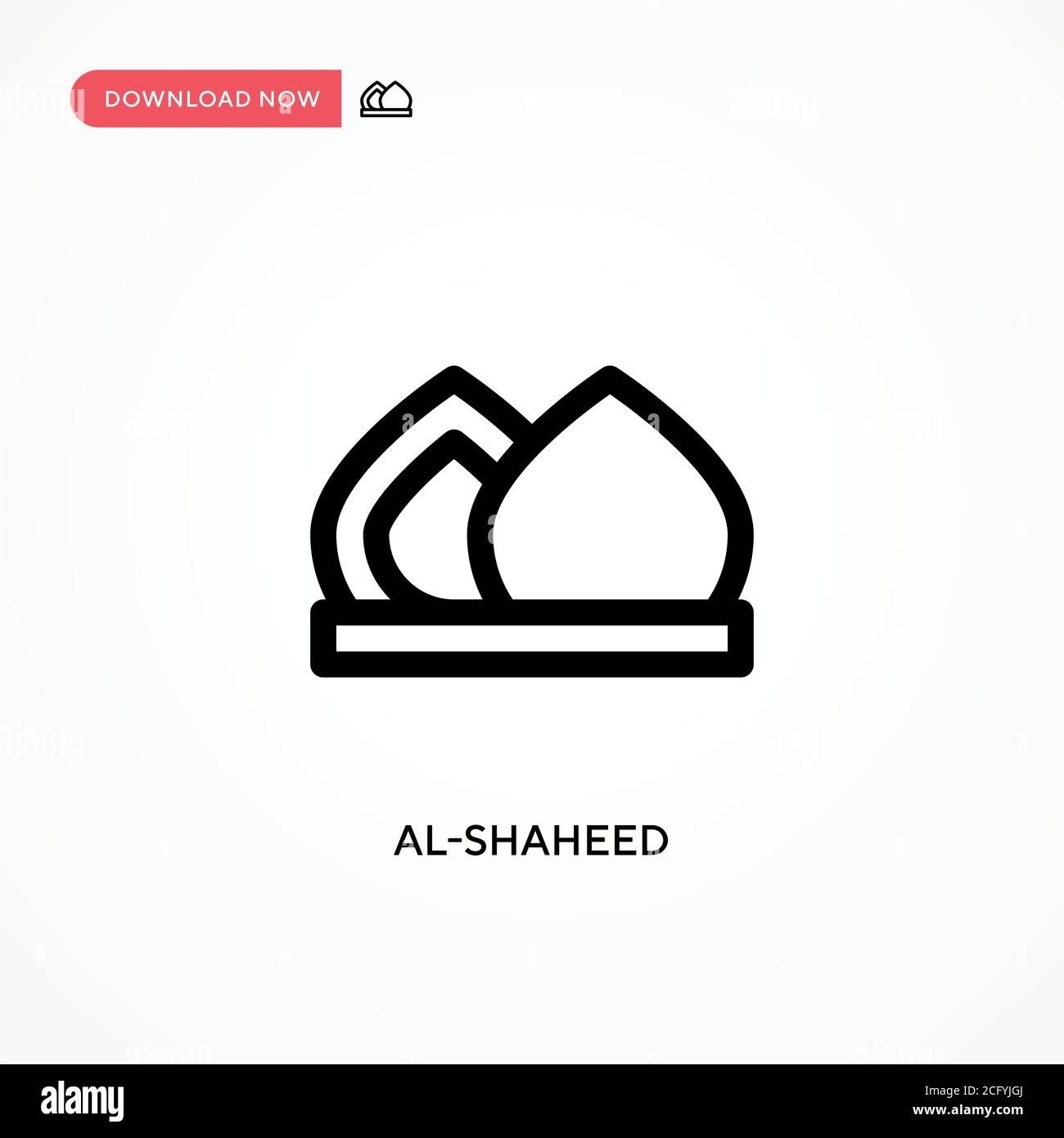 Al-shaheed Simple vector icon. Modern, simple flat vector illustration for web site or mobile app Stock Vector