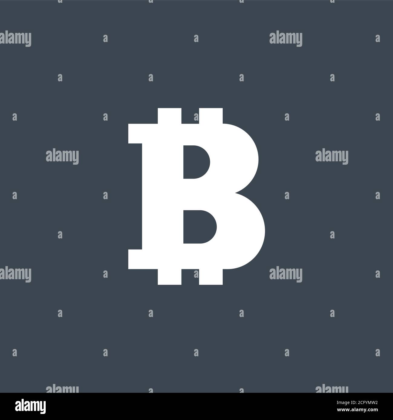 Bitcoin related vector glyph icon. Stock Vector