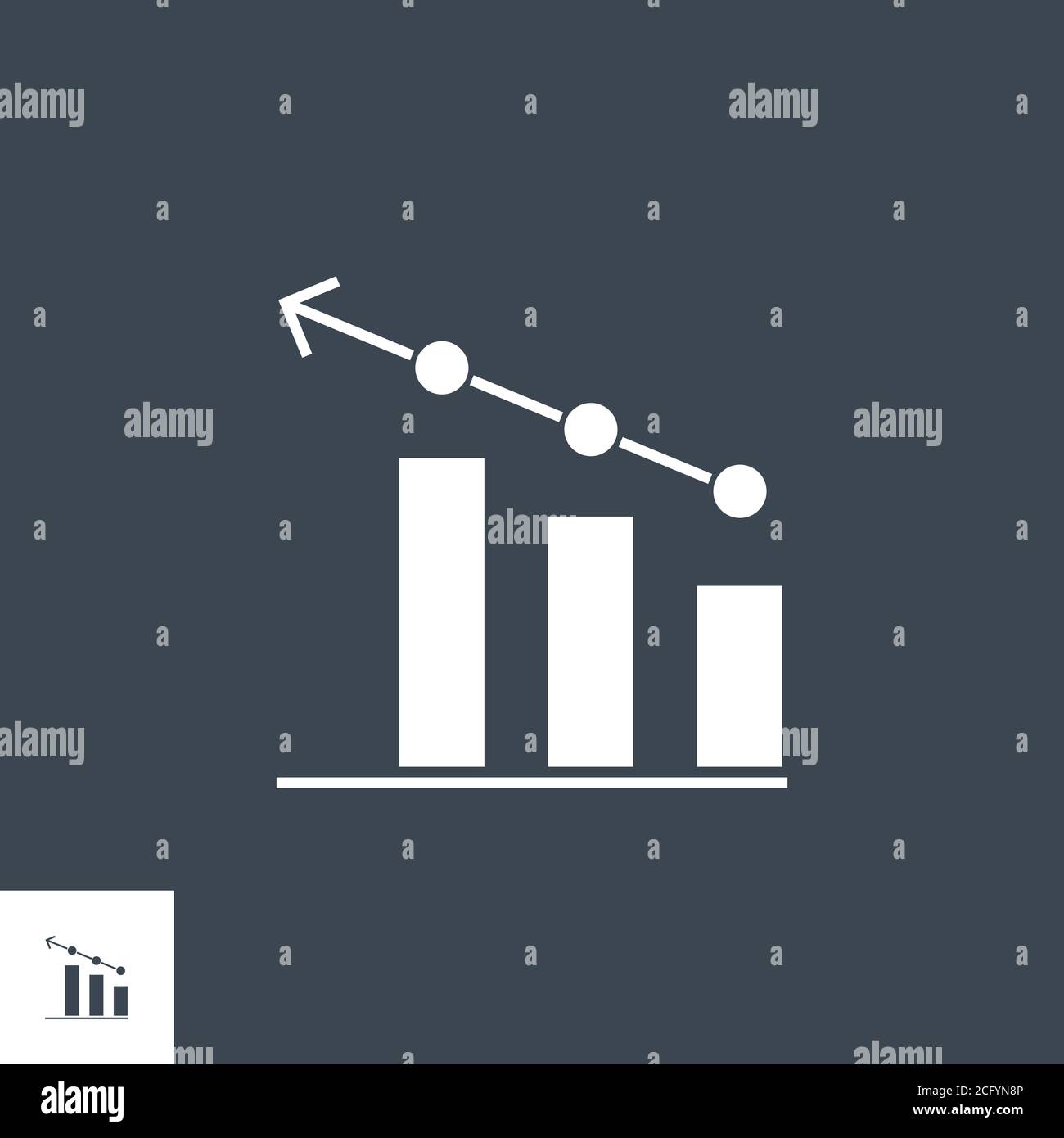 Bar Chart related vector glyph icon Stock Vector Image & Art - Alamy