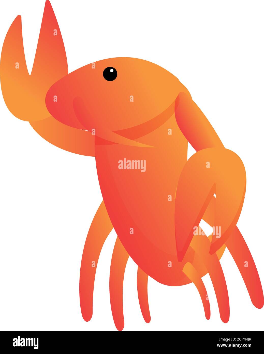 Food lobster icon. Cartoon of food lobster vector icon for web design isolated on white