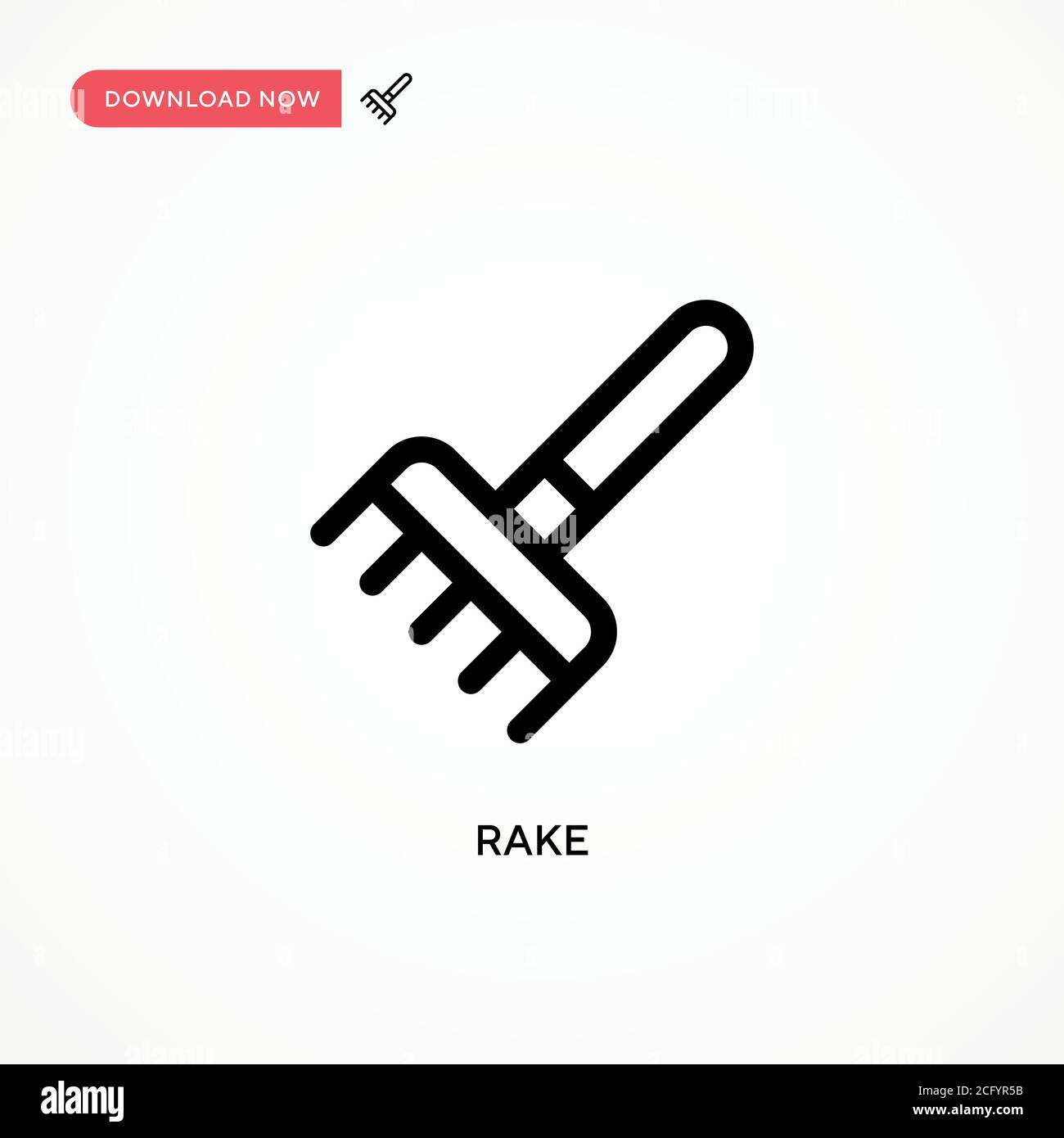 Rake Simple vector icon. Modern, simple flat vector illustration for ...