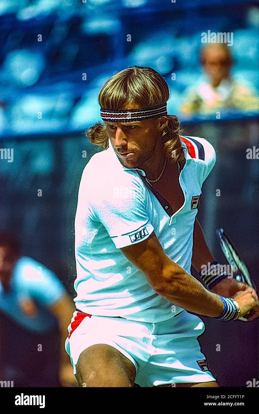 Bjorn Borg (SWE) competing at the 1980 US Open Tennis Stock Photo - Alamy