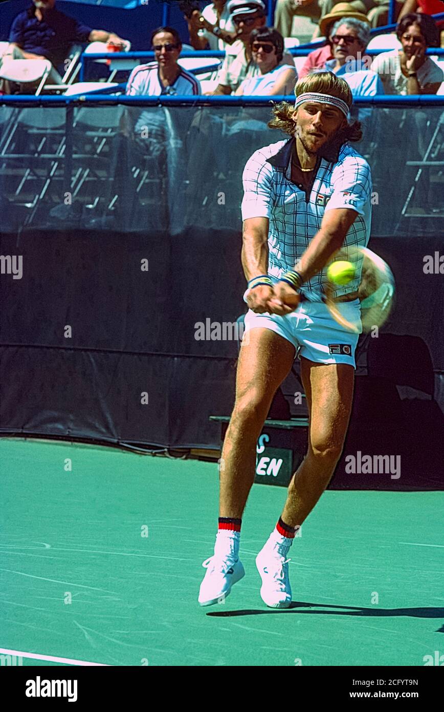 Bjorn (SWE) competing at the 1979 US Open Tennis Stock Photo Alamy