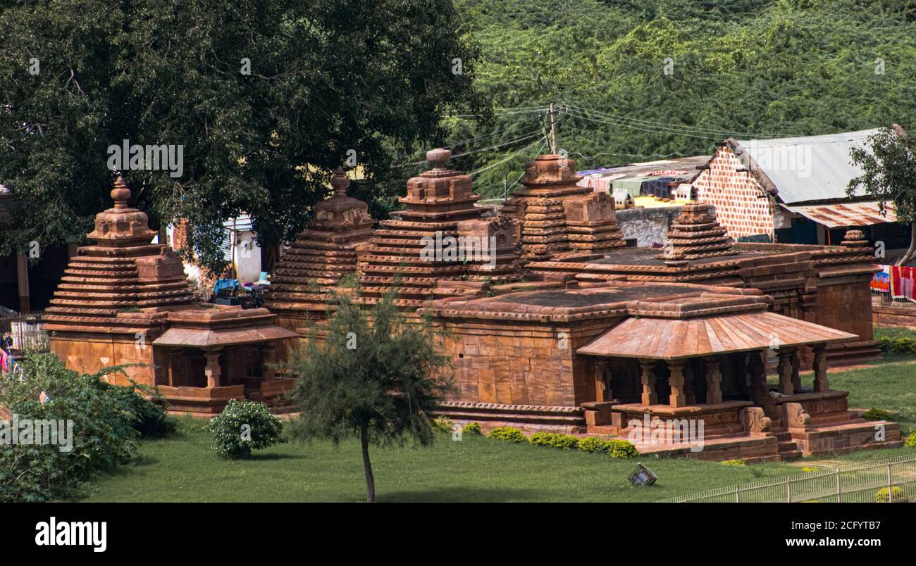 Mallikarjuna group of temples in Badami, Karnataka Stock Photo