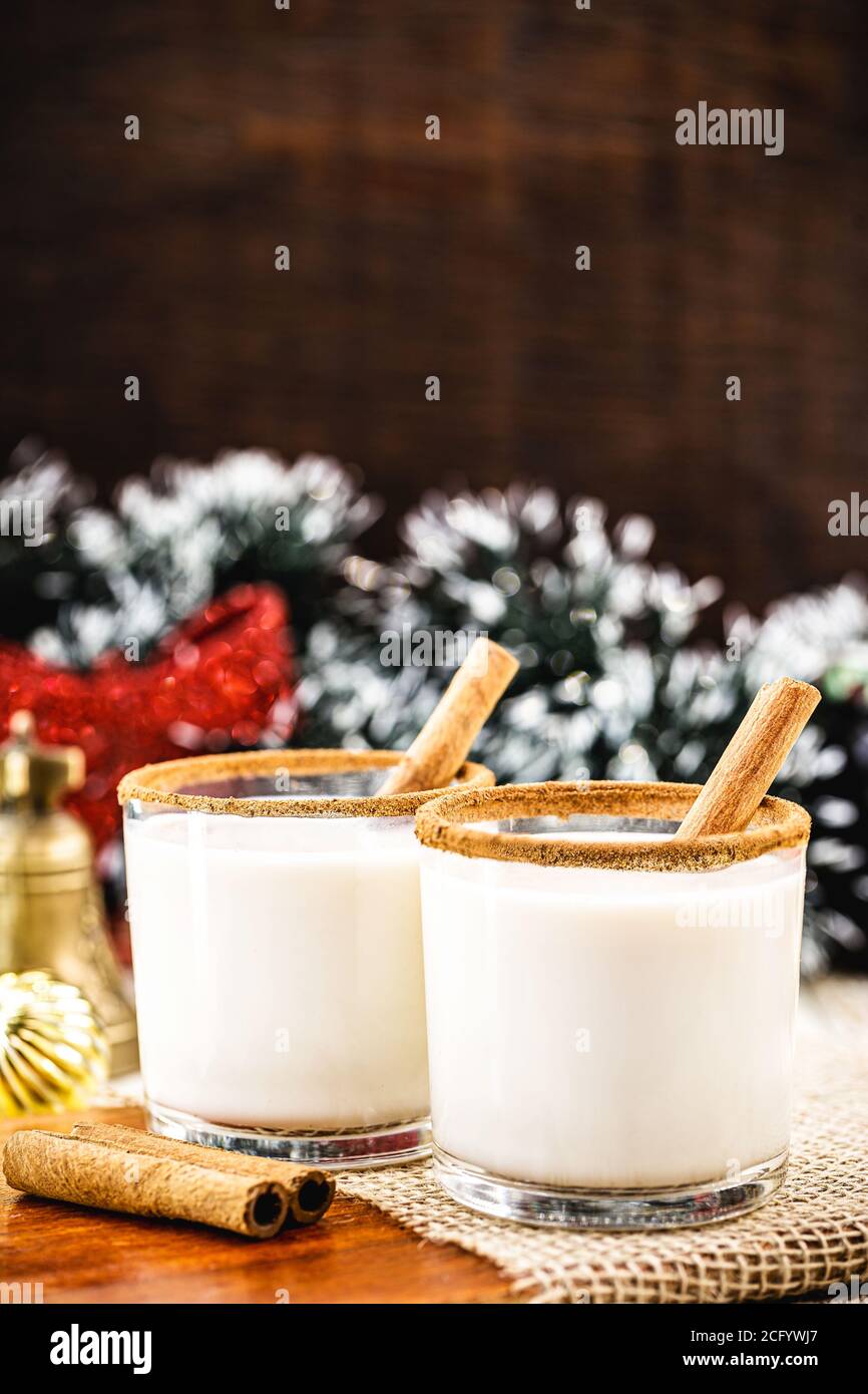 Eggnog or alcoholic eggnog is an alcoholic drink, or a cocktail of