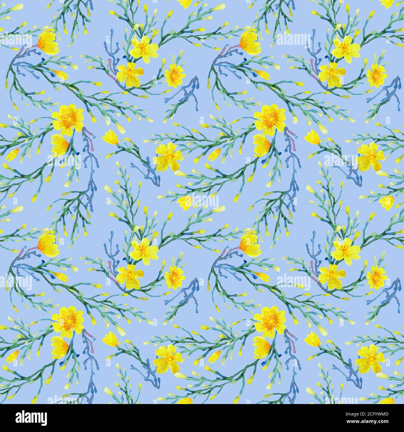 Tiny blue flowers seamless hi-res stock photography and images - Alamy