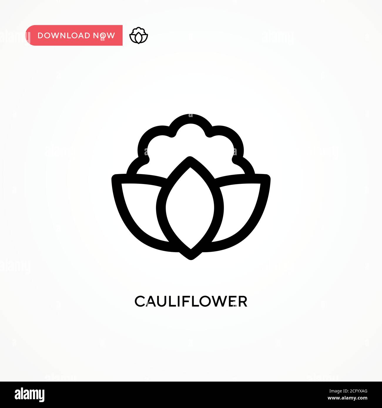 Cauliflower cutout Stock Vector Images - Alamy