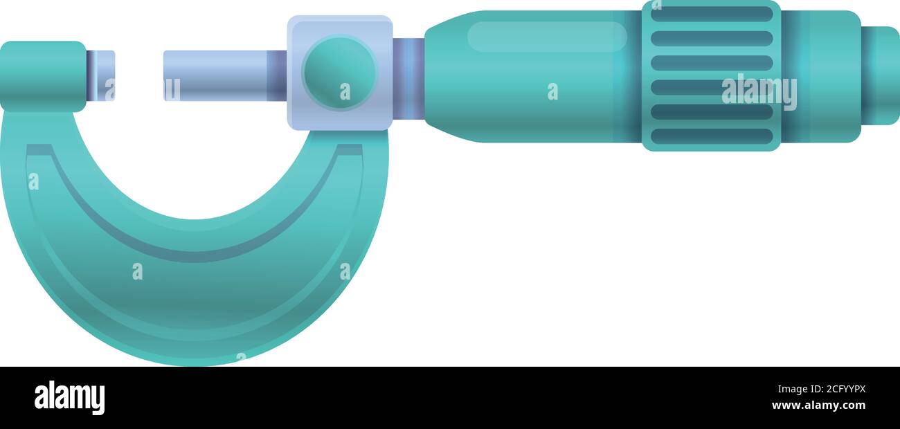 Caliper micrometer icon. Cartoon of caliper micrometer vector icon for