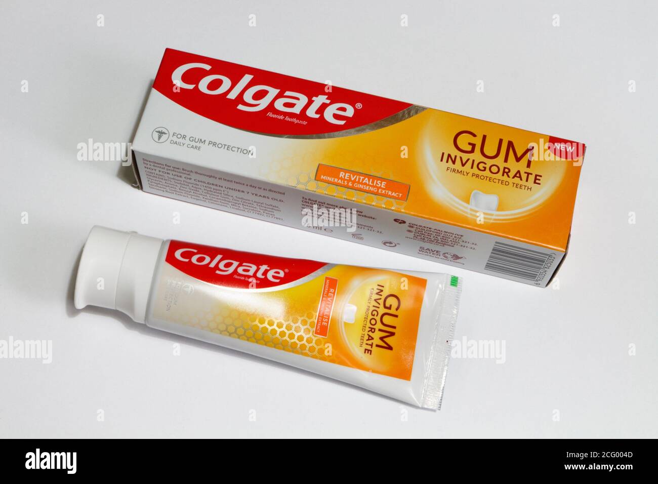 Colgate GUM Invigorate toothpaste Stock Photo Alamy