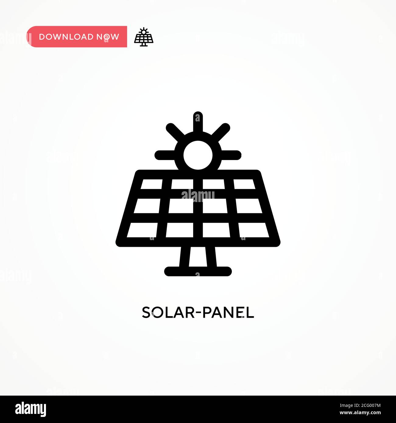 Solar-panel Simple vector icon. Modern, simple flat vector illustration ...