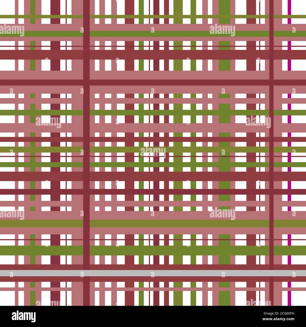 Checkered plaid vector background. Pink green tartan, plaid seamless pattern, checked towel, geometrical abstract plaids Stock Vector